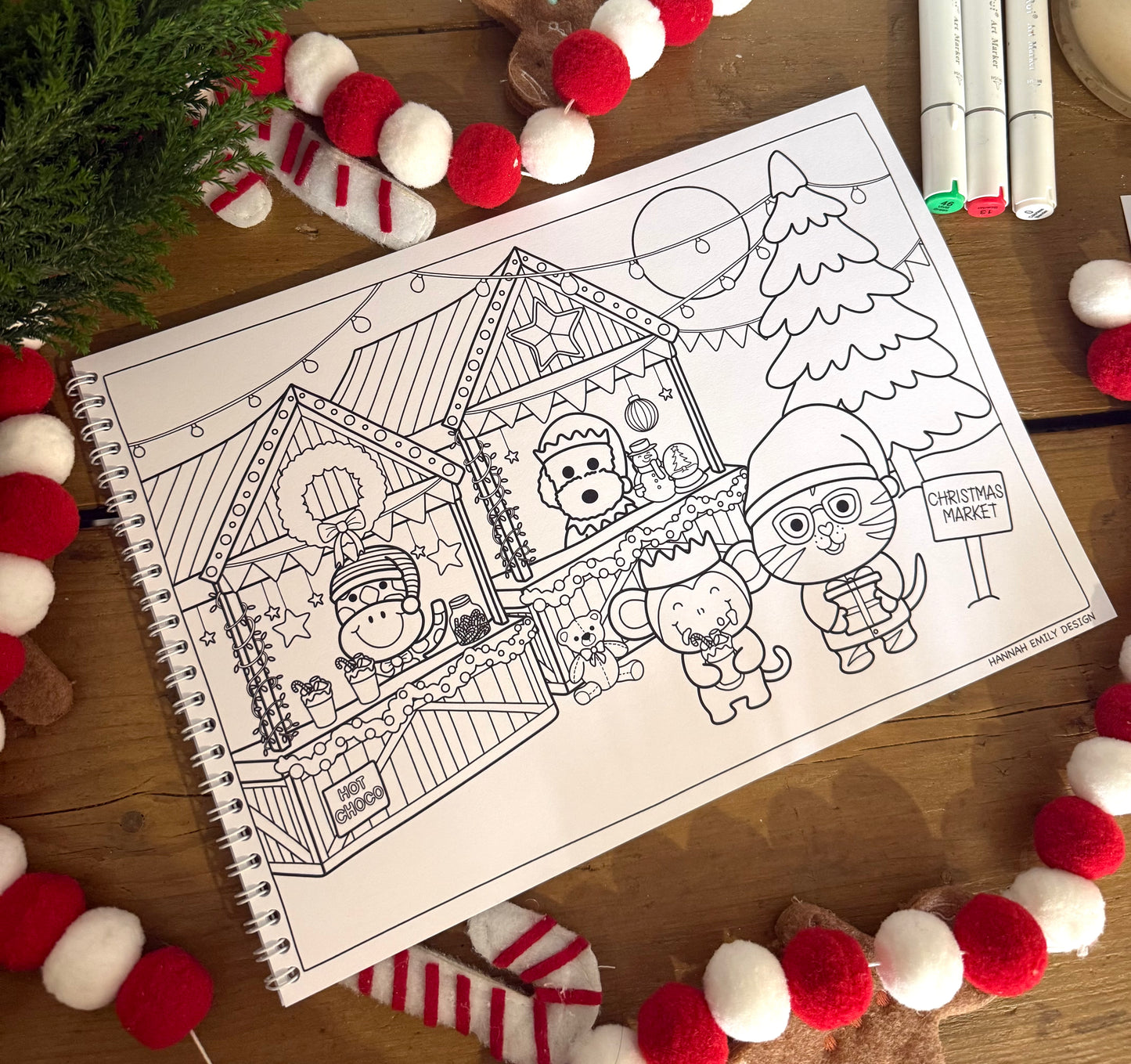 Misprint Christmas colouring books