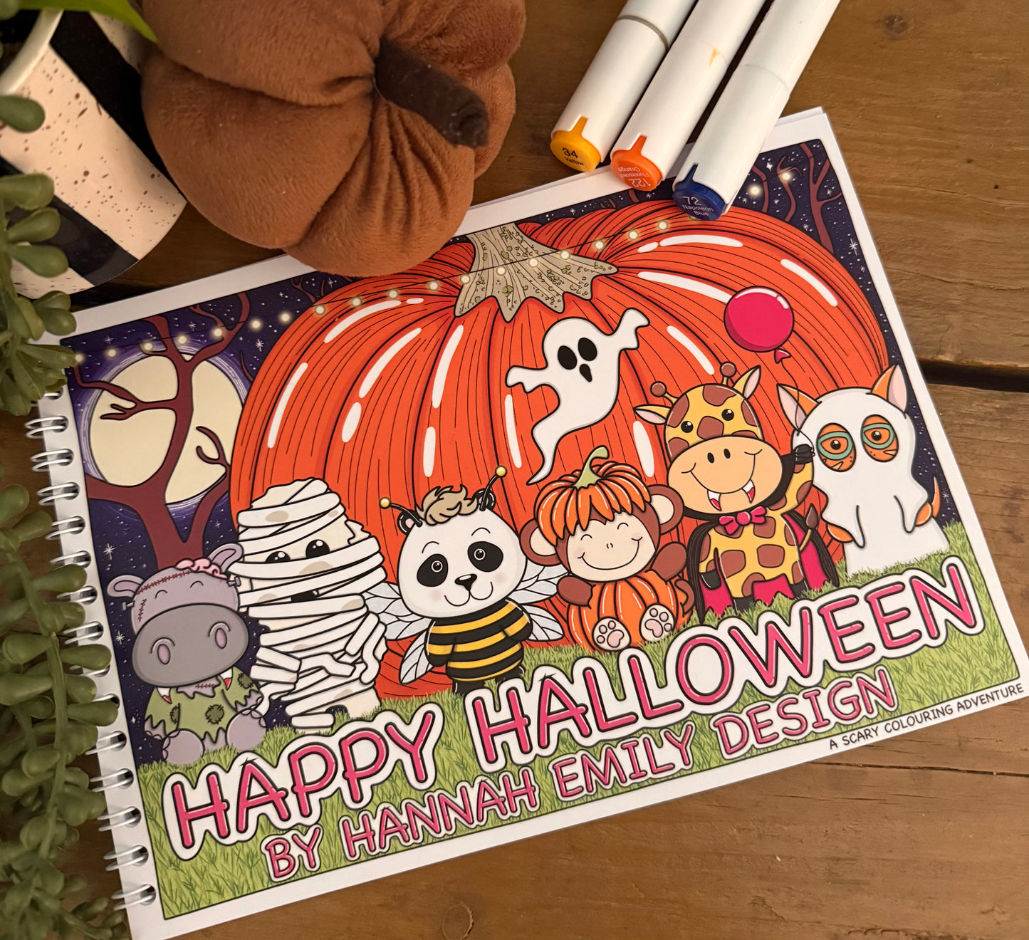 Happy Halloween A5 Colouring Book