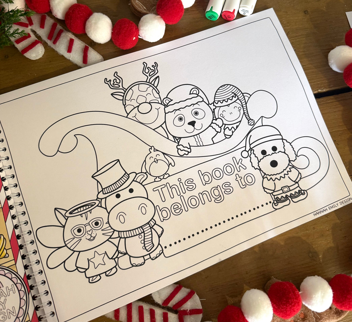 Christmas colouring book