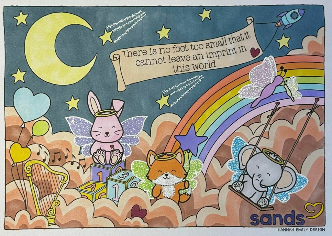 Sands charity digital download colouring page