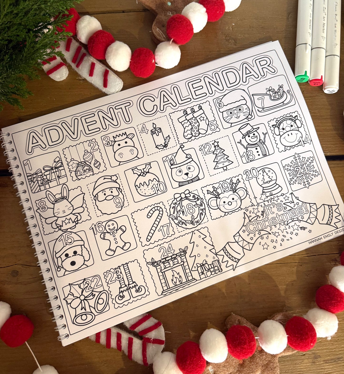 Christmas colouring book
