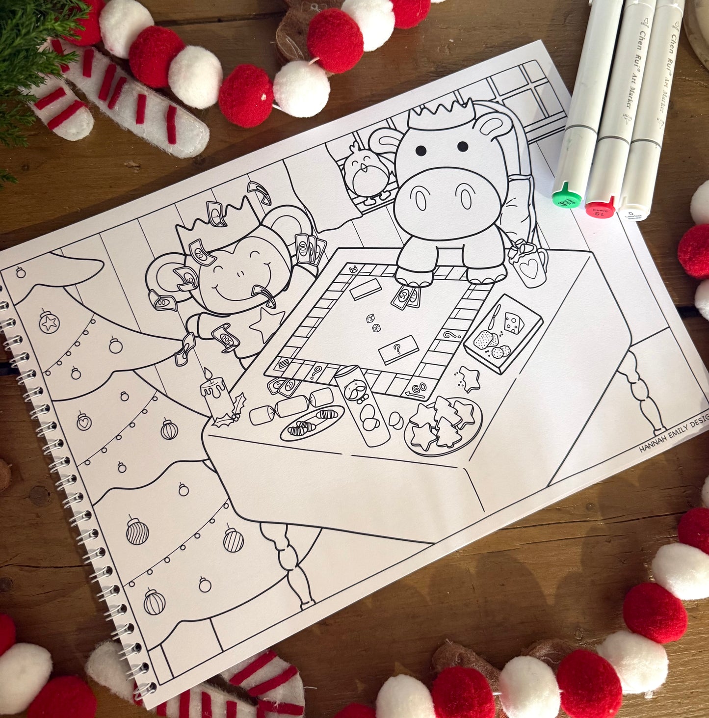 Christmas colouring book