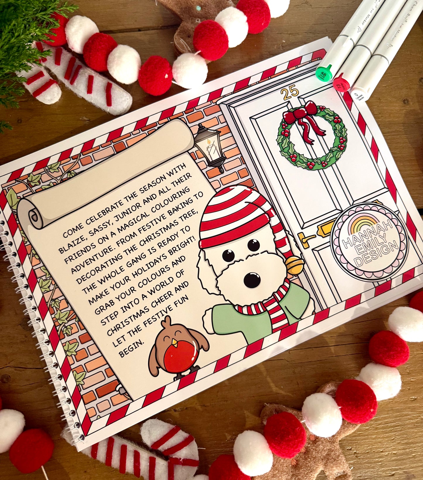 Christmas colouring book