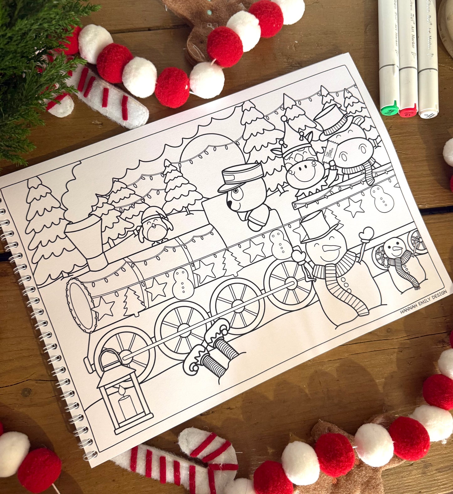 Christmas colouring book