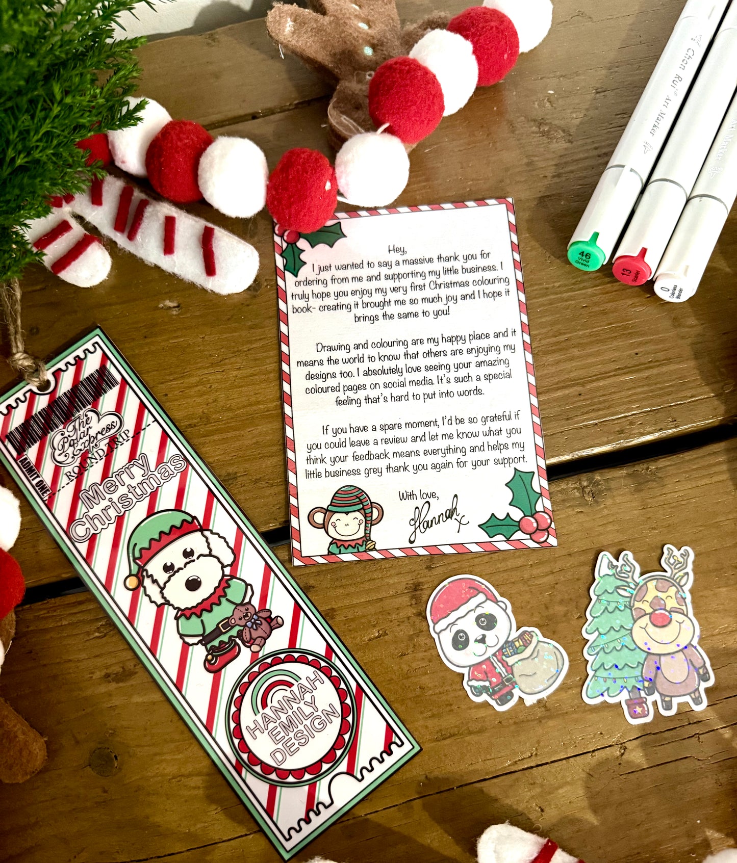 Christmas colouring book