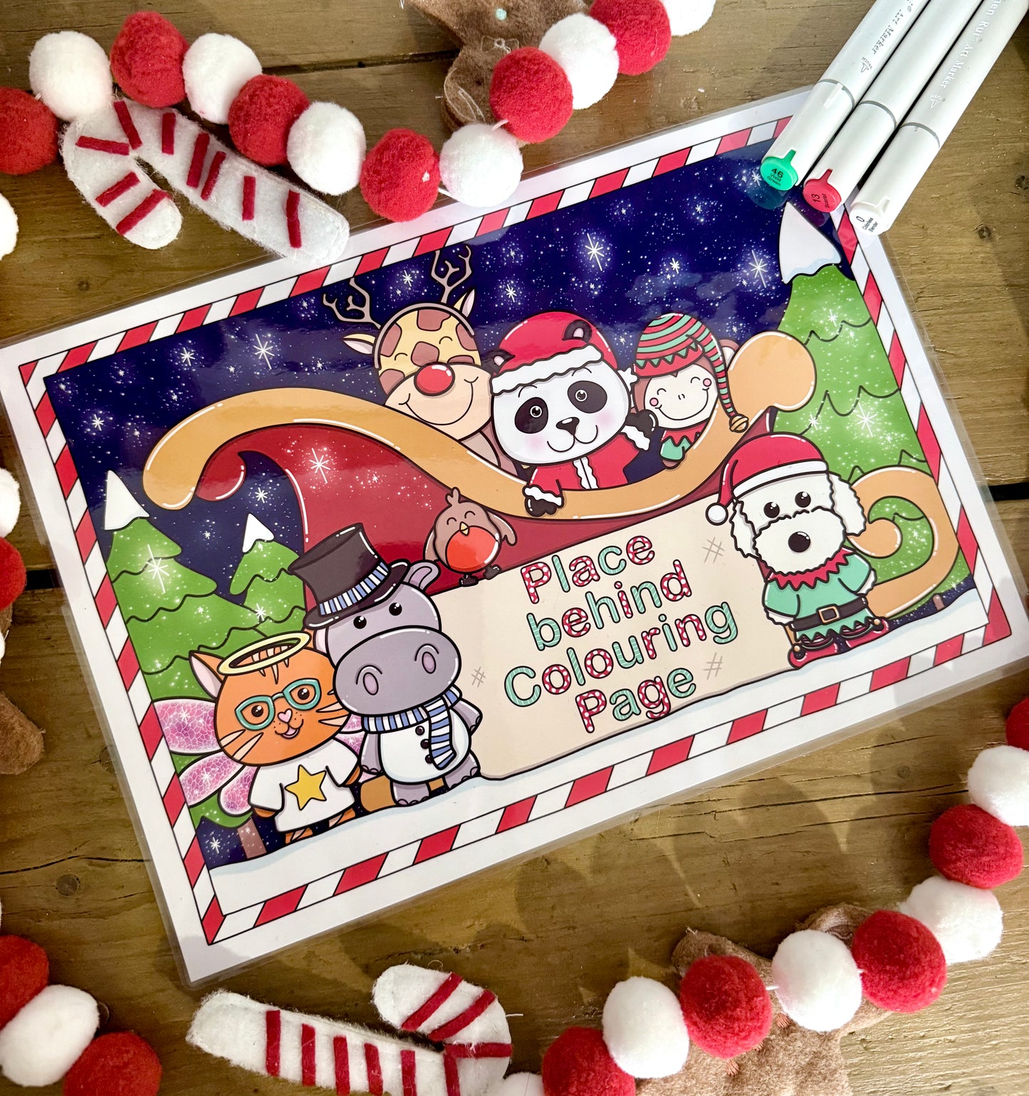 Christmas colouring book