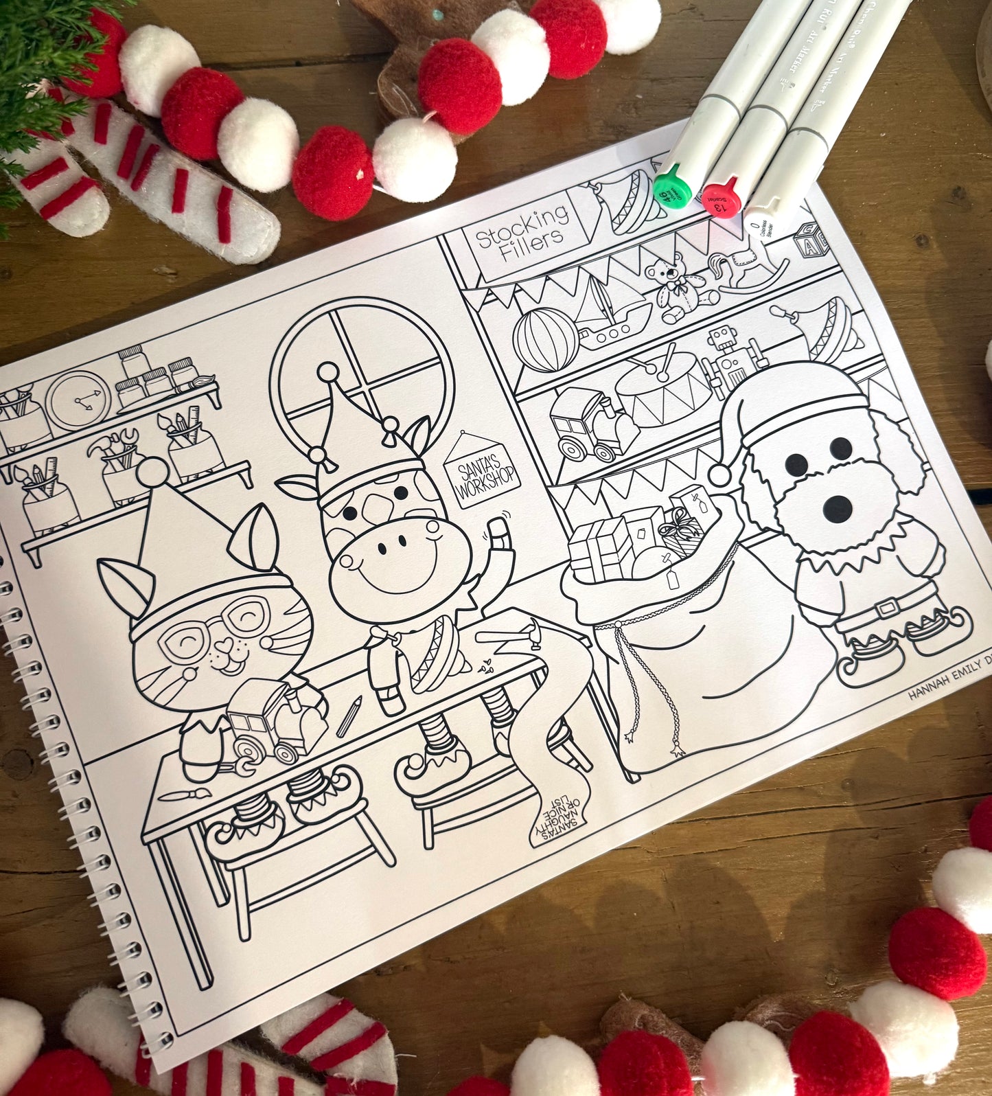 Christmas colouring book